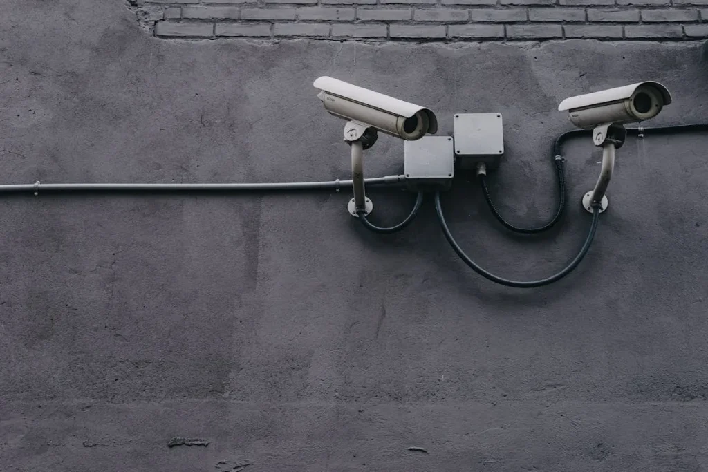 AI security surveillance cameras providing real-time monitoring