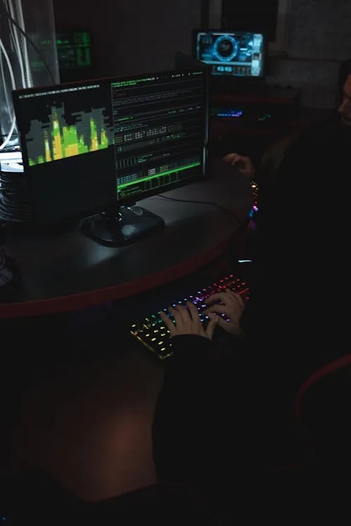 Security analyst using AI-powered defense platforms including SOAR automation and AI-enhanced endpoint detection