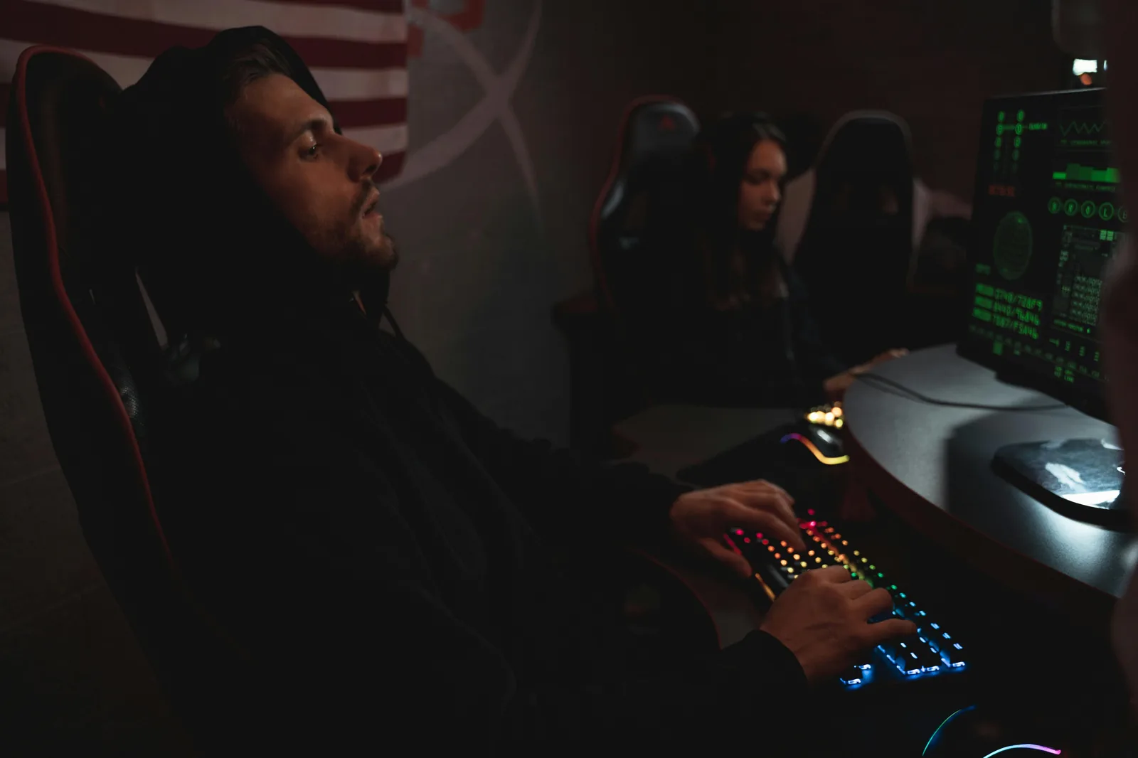 Security operations center analysts monitoring SIEM and UEBA behavioral analytics